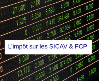 impot sicav et fcp